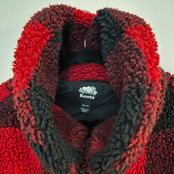 Roots gingham plaid fleece jacket - Picture 5 of 7